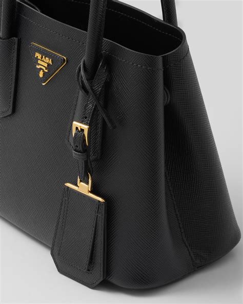 prada double bag review|Prada double saffiano leather bag.